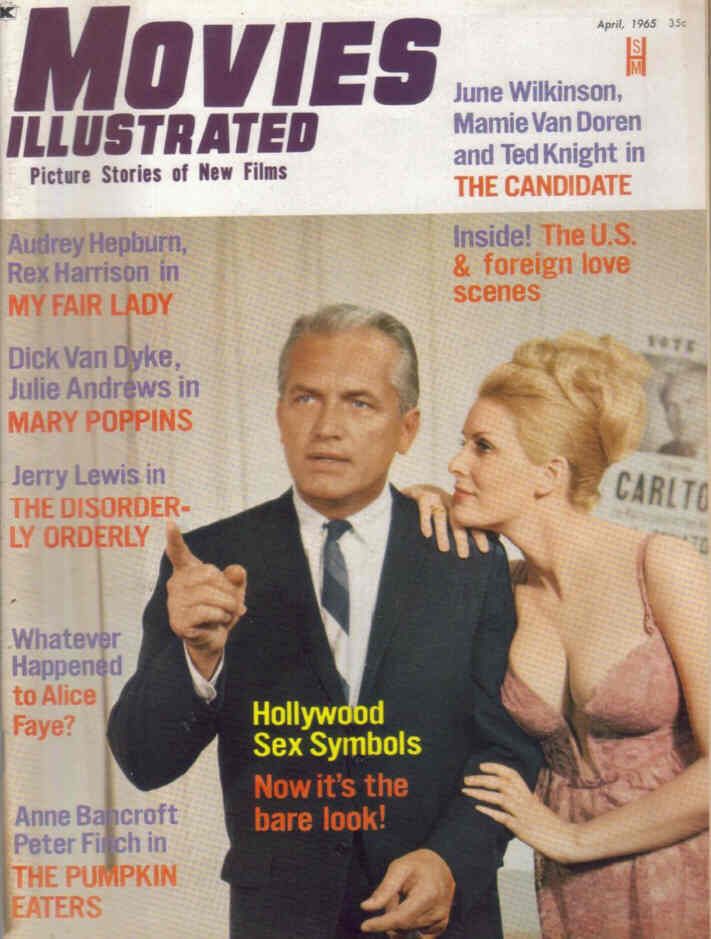 MOVIES ILLUSTRATED magazine side cover April 1965
